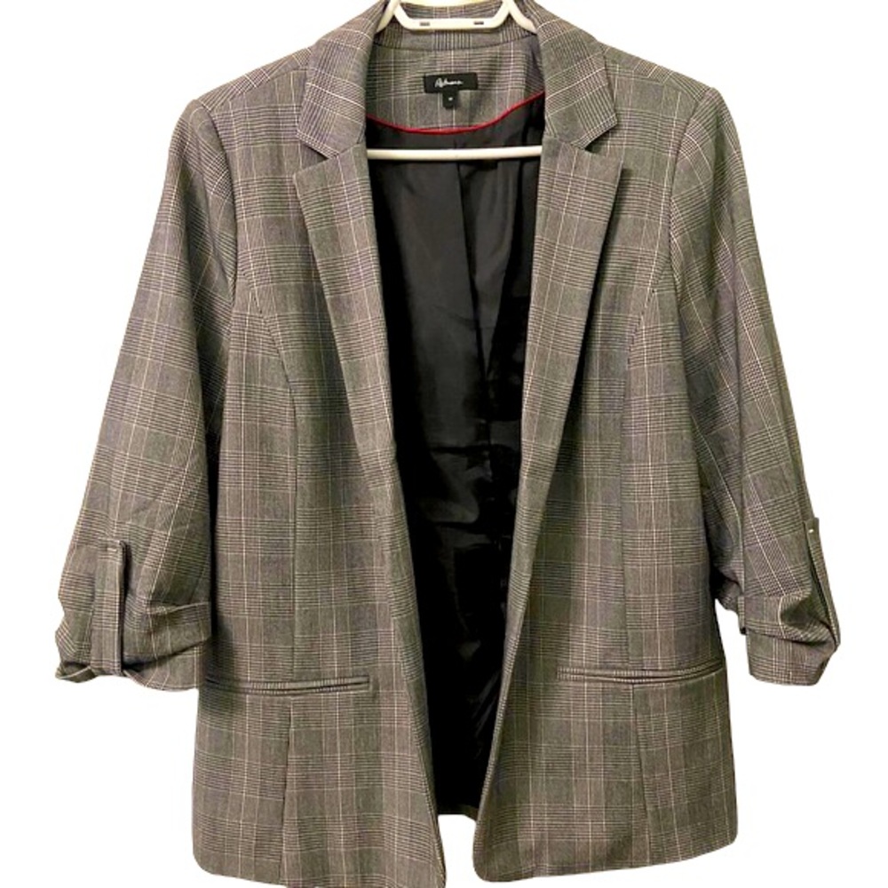 Reitmans Plaid Blazer 3/4 Sleeves SZ 6